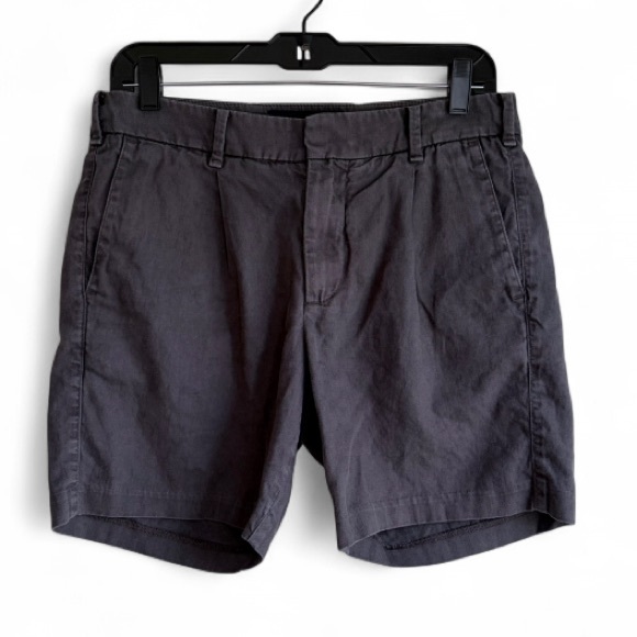 Abercrombie & Fitch Pants - Abercrombie & Fitch Women's Linen Blend Grey Bermuda Shorts Size 29